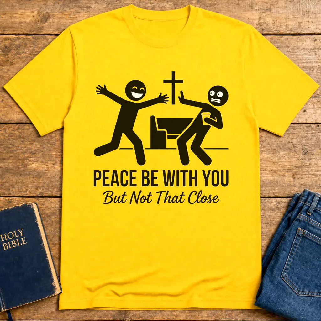 Peace Be With You T‑Shirt - Daisy