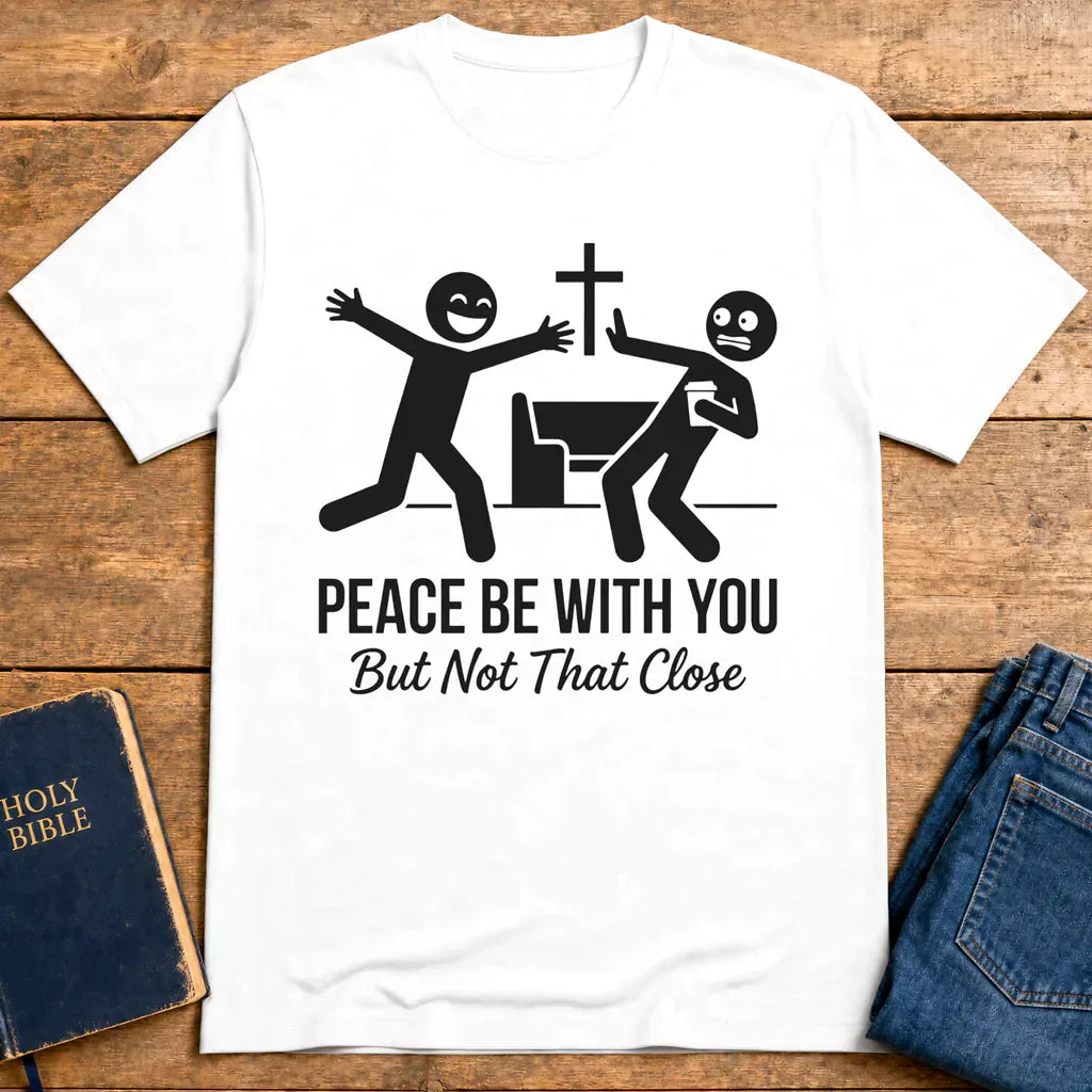 Peace Be With You T‑Shirt - White