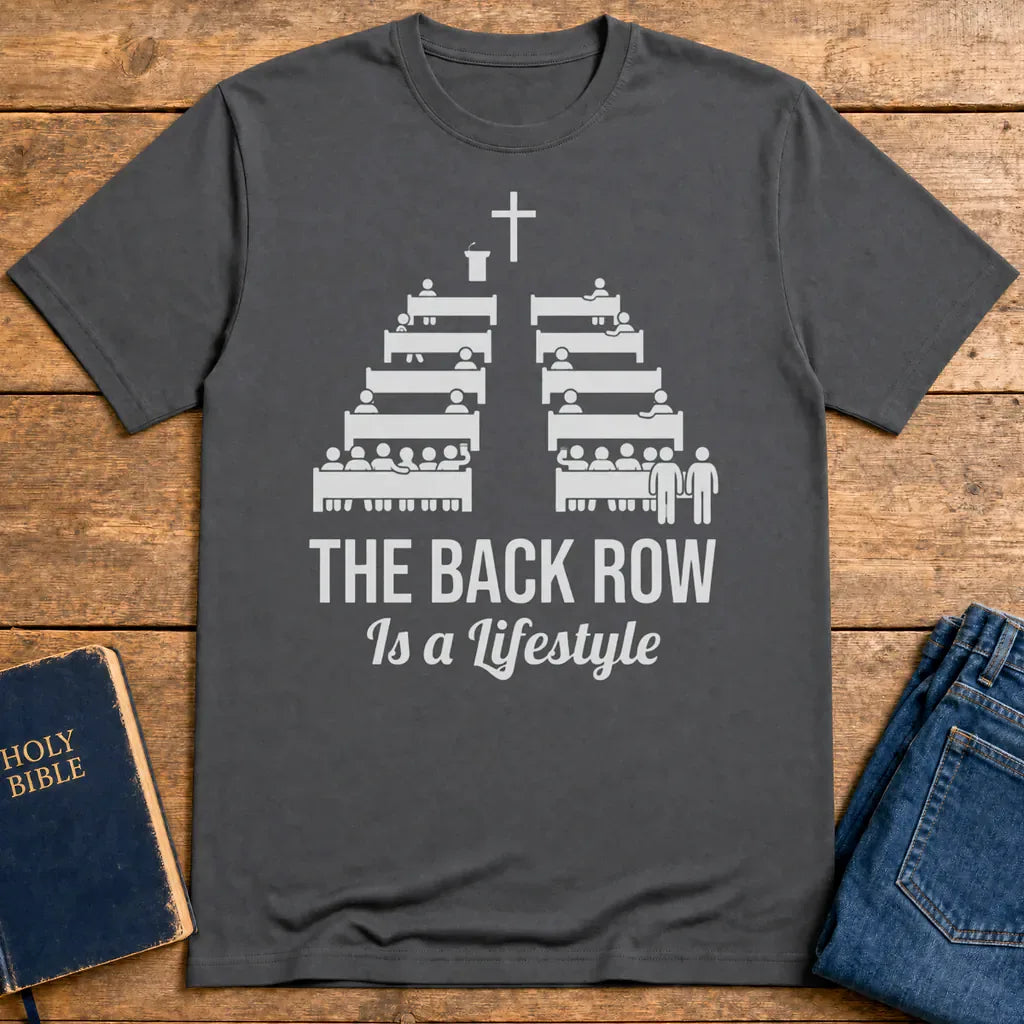The Back Row Lifestyle T-Shirt - Charcoal