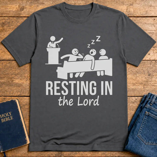 Resting in the Lord T-Shirt - Charcoal