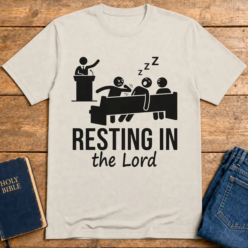 Resting in the Lord T-Shirt - Ice Grey