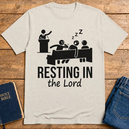 Resting in the Lord T-Shirt - Ice Grey