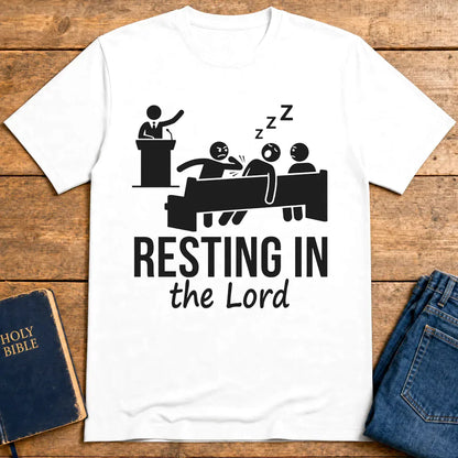 Resting in the Lord T-Shirt - White