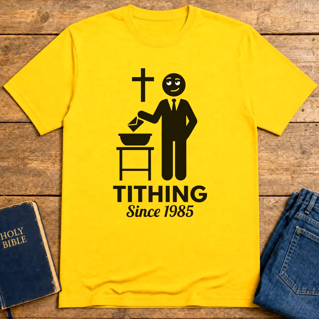 Tithing Since 1985 T-Shirt - Daisy