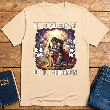 Warrior Prayer Victory T-Shirt - Natural