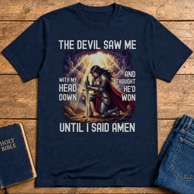 Warrior Prayer Victory T-Shirt - Navy