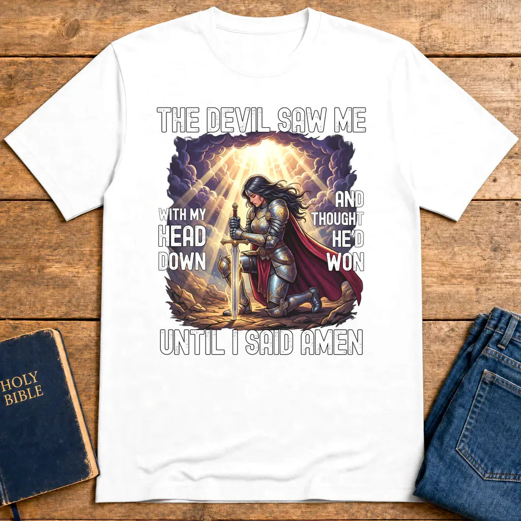 Warrior Prayer Victory T-Shirt - White