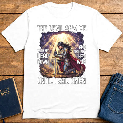 Warrior Prayer Victory T-Shirt - White