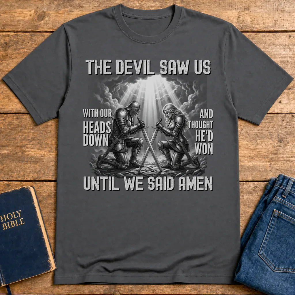 Until We Said Amen T-Shirt - Charcoal