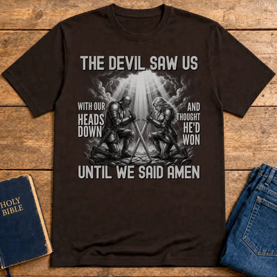 Until We Said Amen T-Shirt - Dark Chocolate