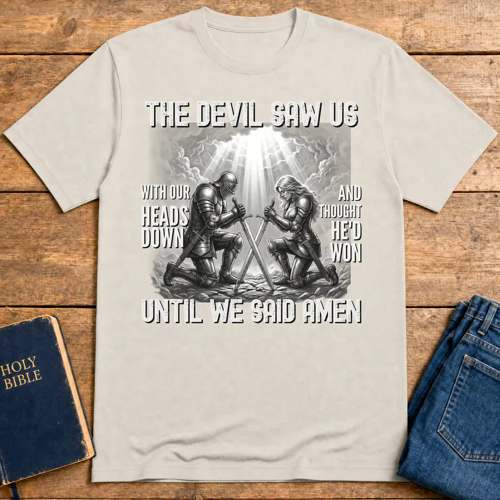 Until We Said Amen T-Shirt - Ice Grey
