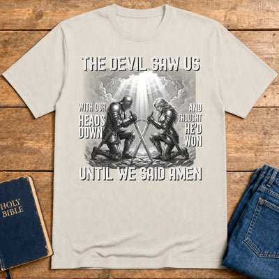 Until We Said Amen T-Shirt - Ice Grey
