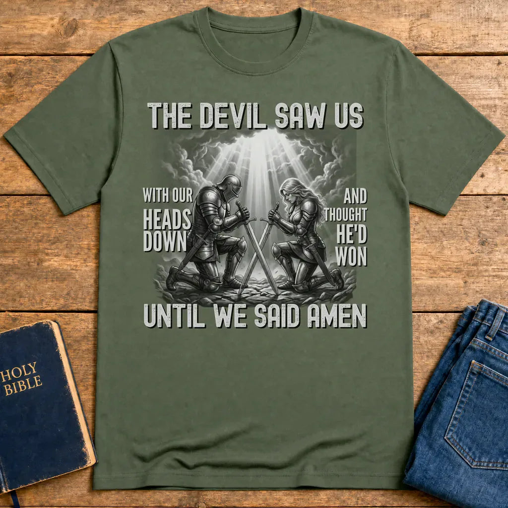 Until We Said Amen T-Shirt - Military Green