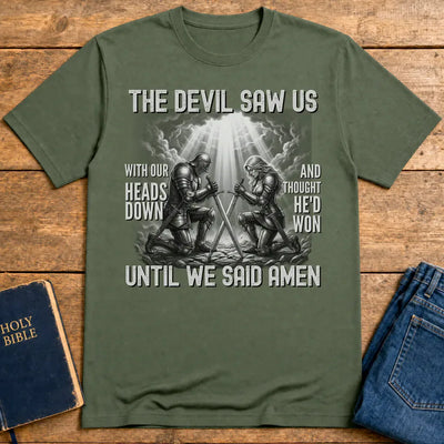 Until We Said Amen T-Shirt - Military Green