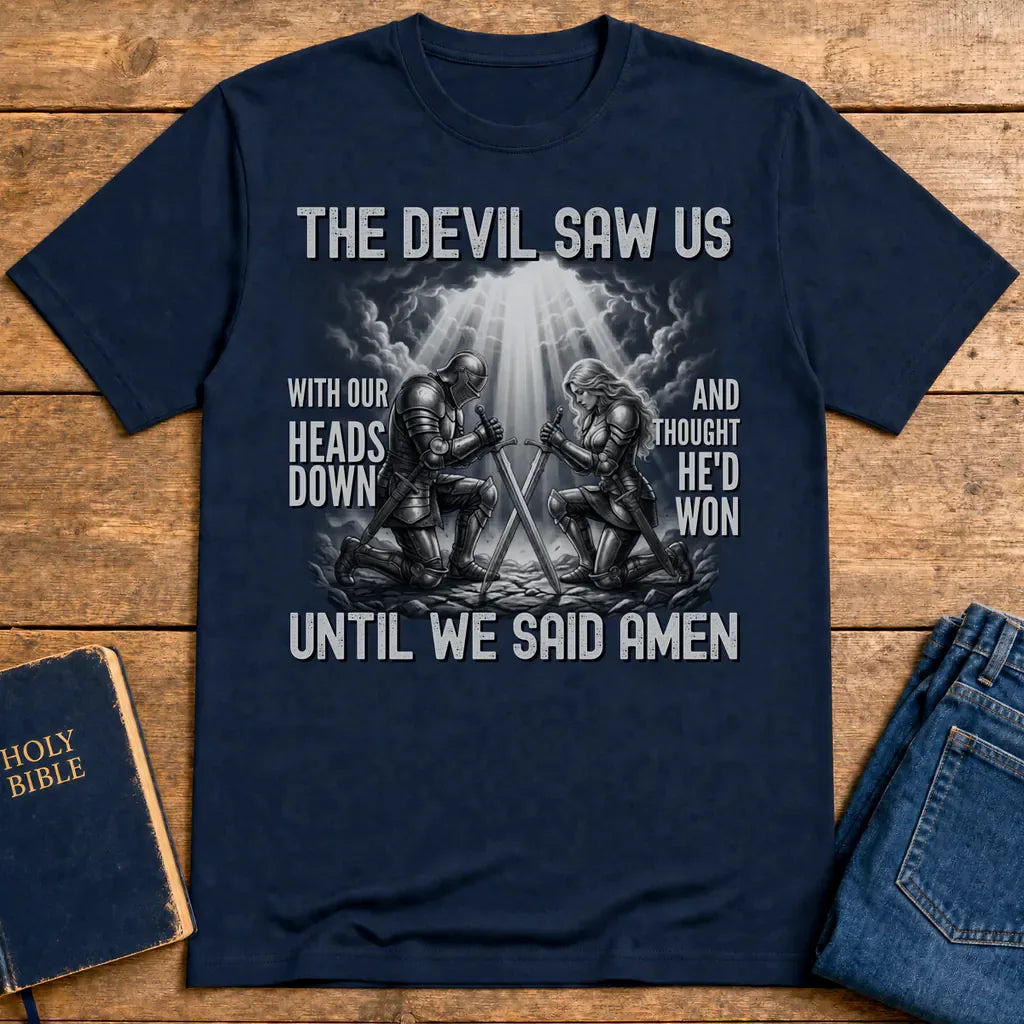 Until We Said Amen T-Shirt - Navy