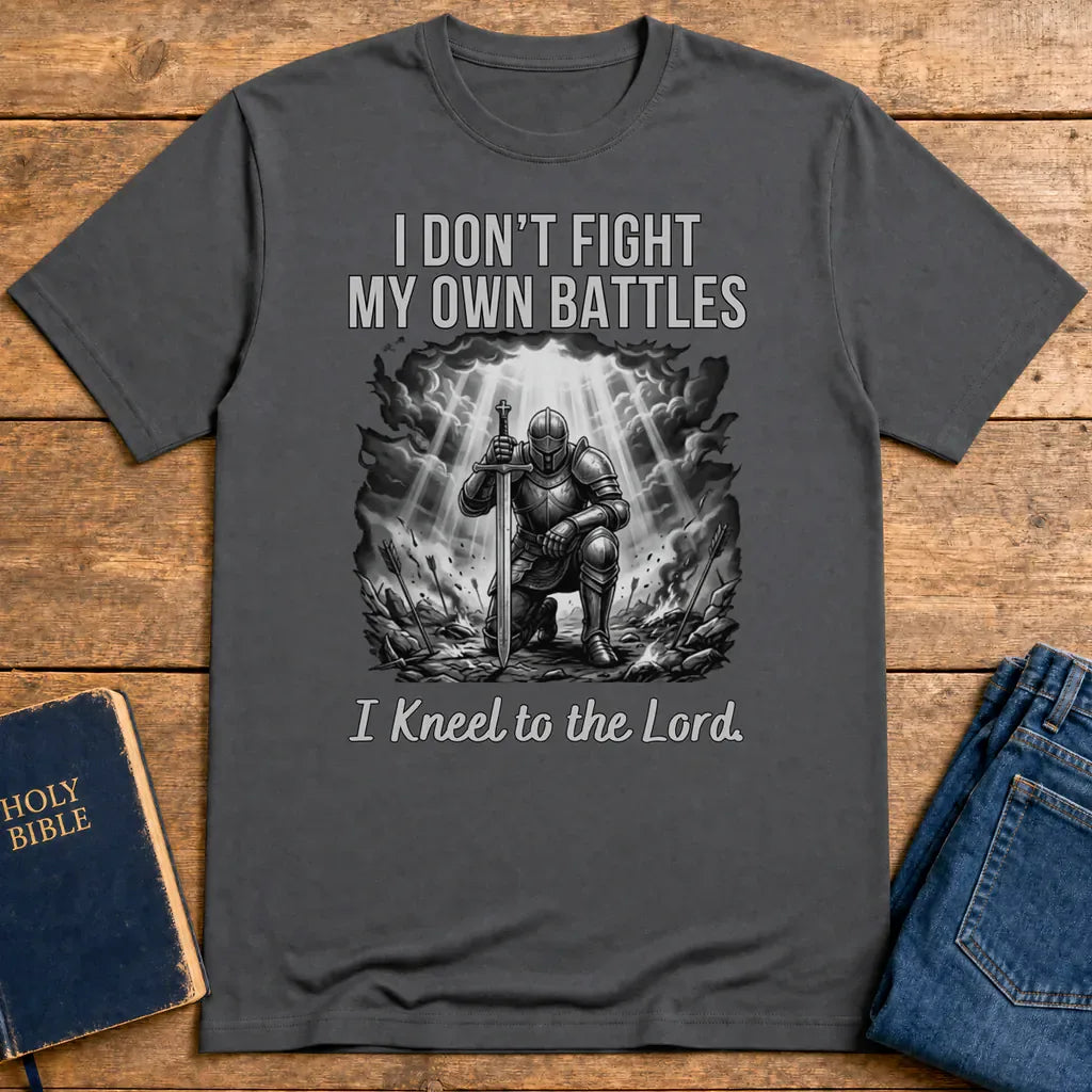Kneel to the Lord T-Shirt - Charcoal