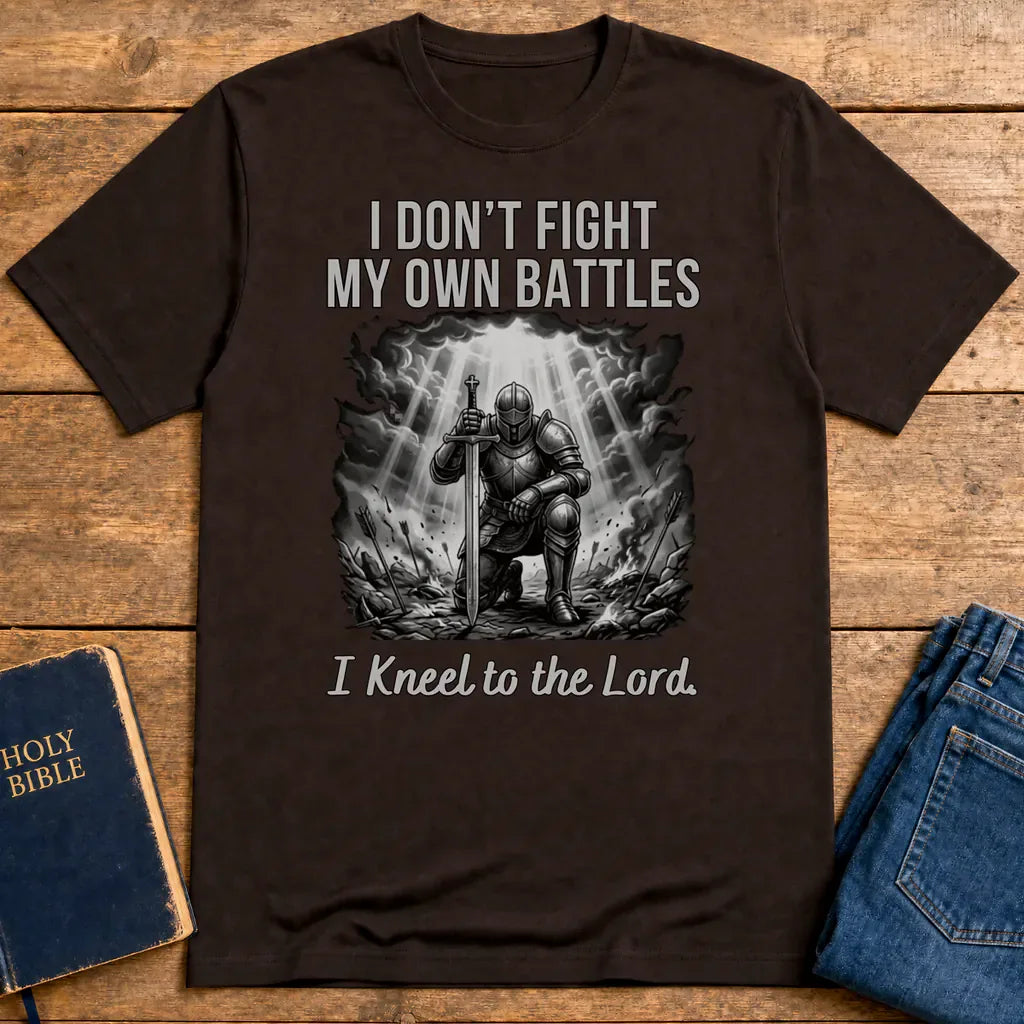 Kneel to the Lord T-Shirt - Dark Chocolate