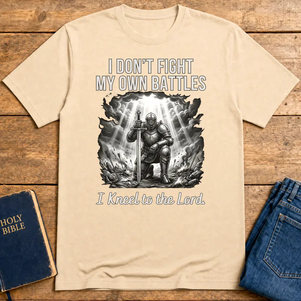 Kneel to the Lord T-Shirt - Natural