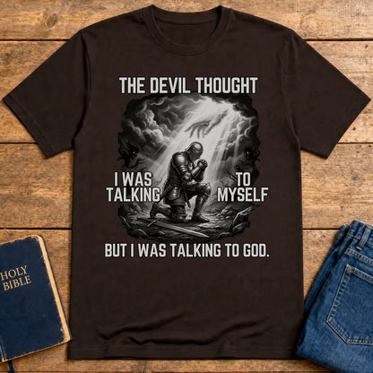 Warrior Prayer Faith T-Shirt - Dark Chocolate