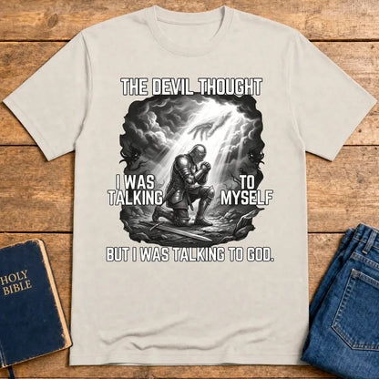 Warrior Prayer Faith T-Shirt - Ice Grey