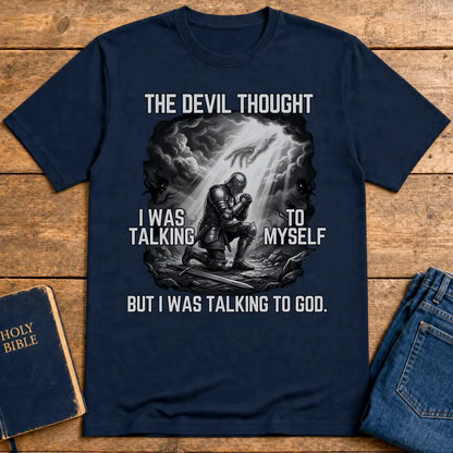 Warrior Prayer Faith T-Shirt - Navy