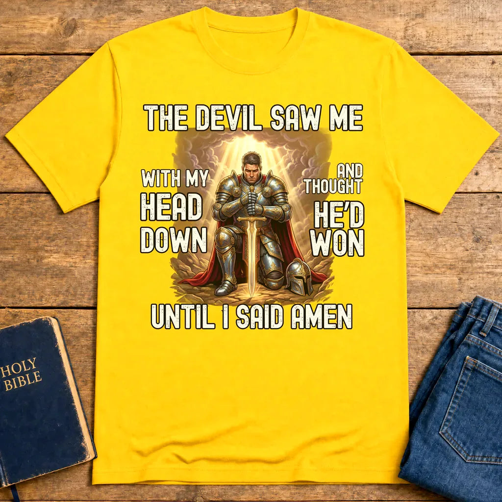 Warrior of Faith Amen T-Shirt - Daisy