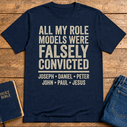 Falsely Convicted Role Models T-Shirt - Navy