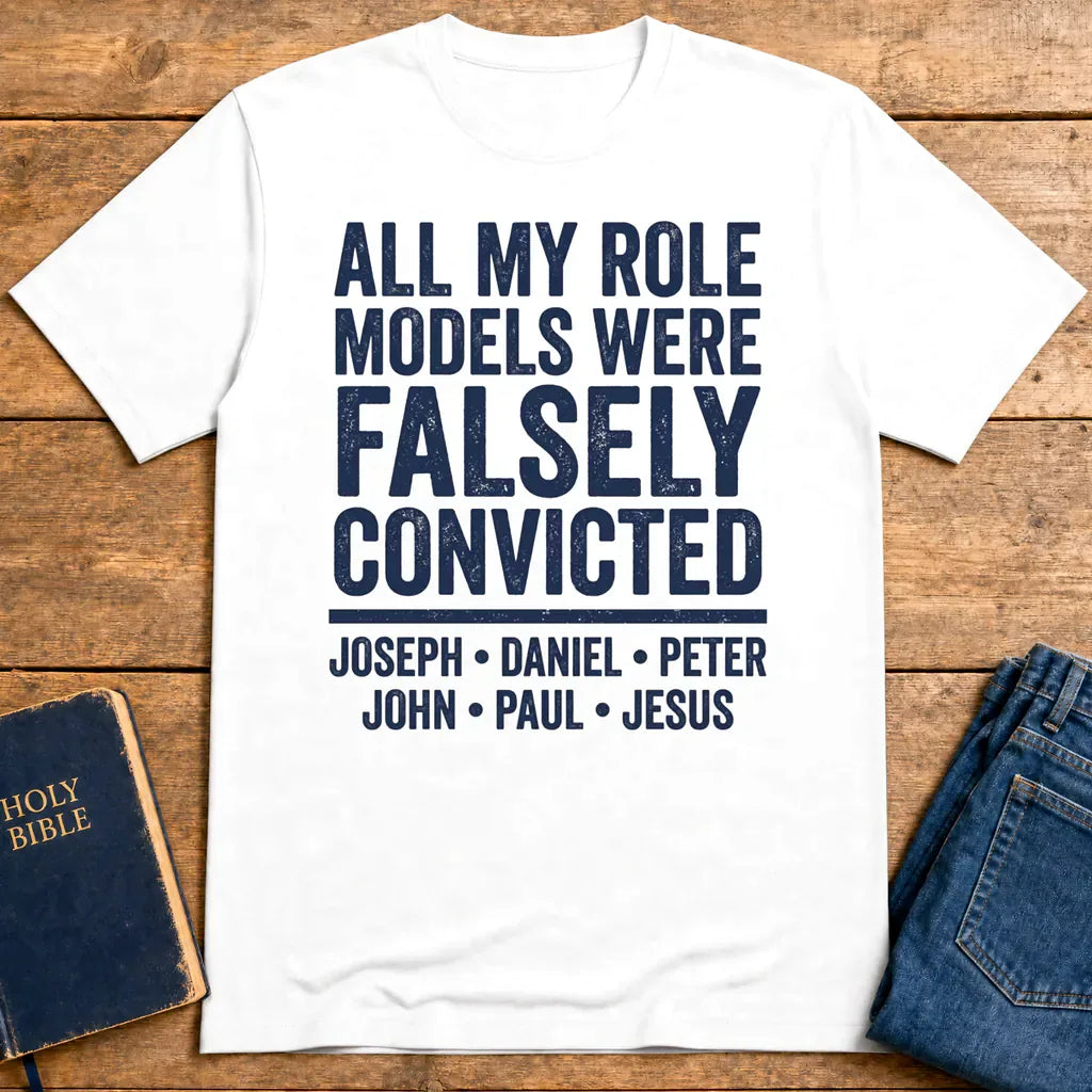 Falsely Convicted Role Models T-Shirt - White