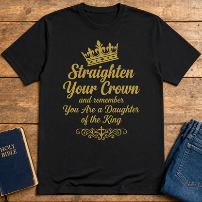 Daughter of the King Crown T-Shirt - Black