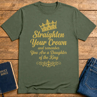 Daughter of the King Crown T-Shirt - Military Green
