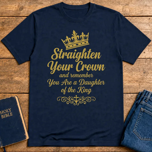 Daughter of the King Crown T-Shirt - Navy