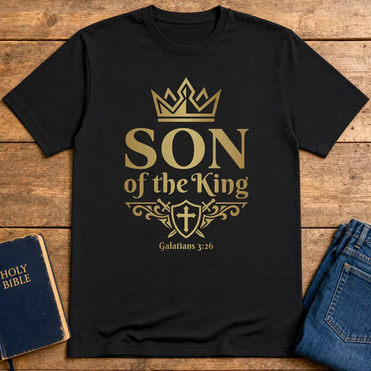 Son of the King Scripture T-Shirt - Black