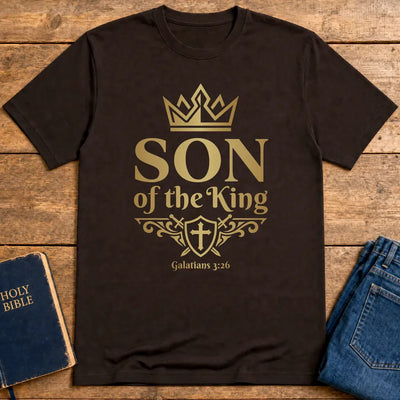 Son of the King Scripture T-Shirt - Dark Chocolate