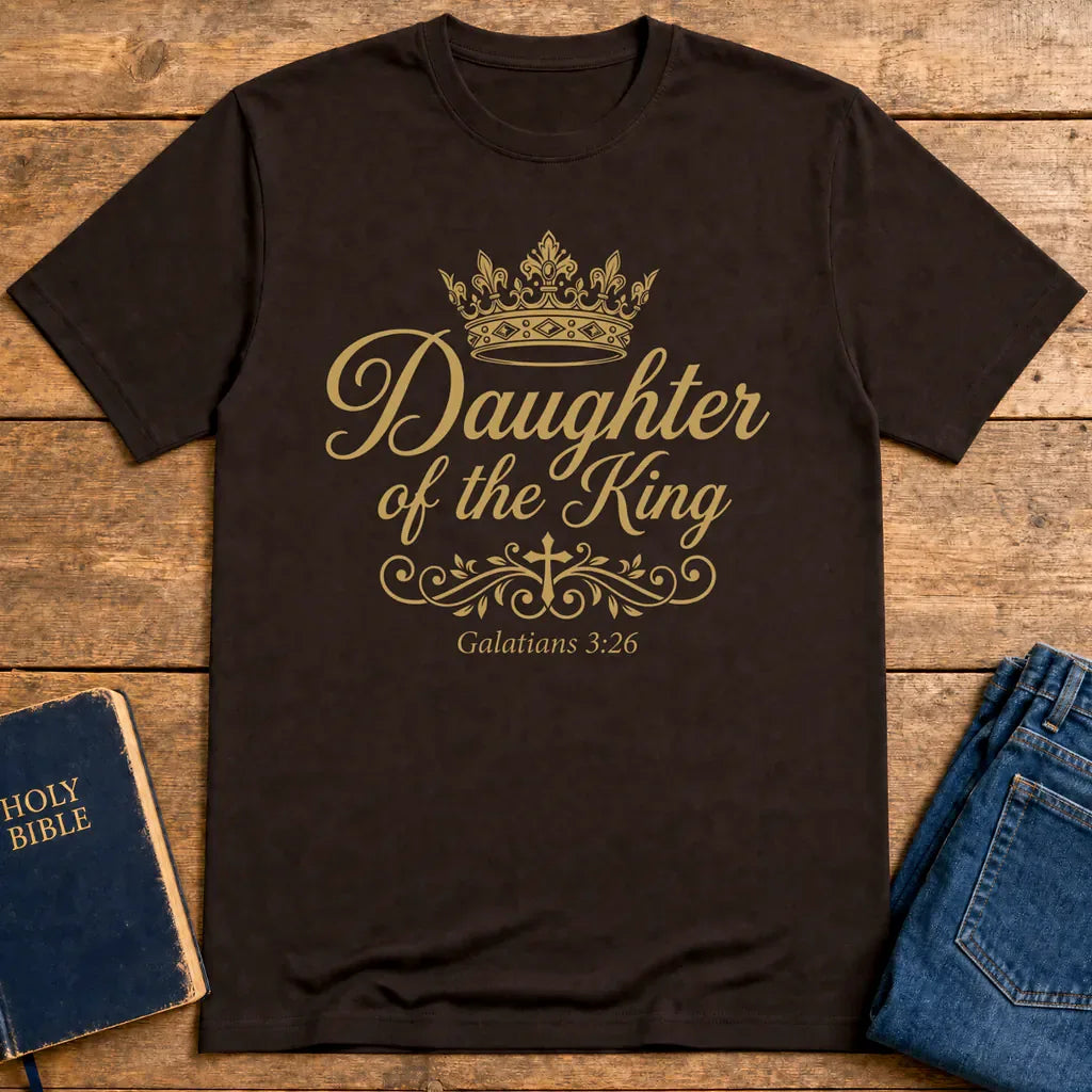 Daughter of the King T-Shirt - Dark Chocolate