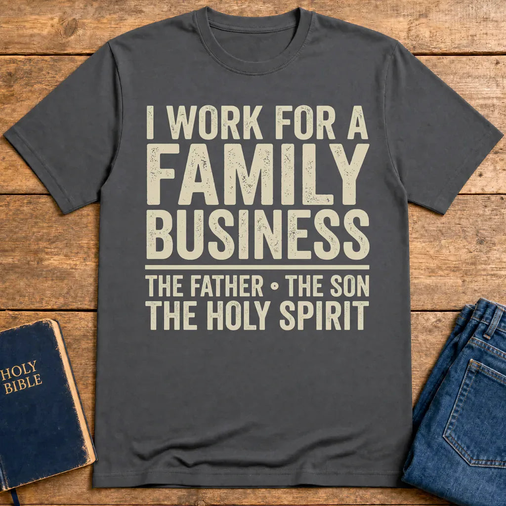 Family Business Trinity T-Shirt - Charcoal