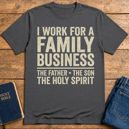 Family Business Trinity T-Shirt - Charcoal