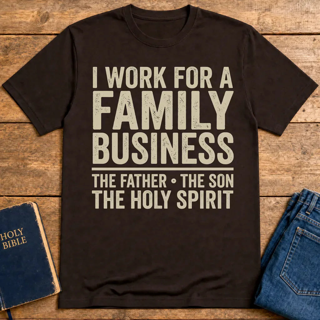 Family Business Trinity T-Shirt - Dark Chocolate