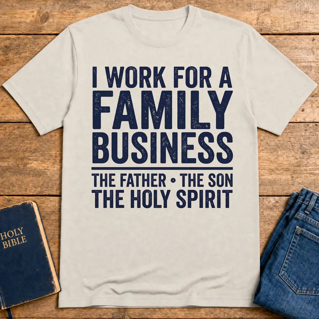 Family Business Trinity T-Shirt - Ice Grey