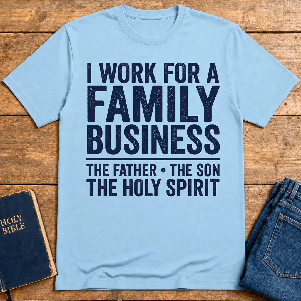 Family Business Trinity T-Shirt - Light Blue