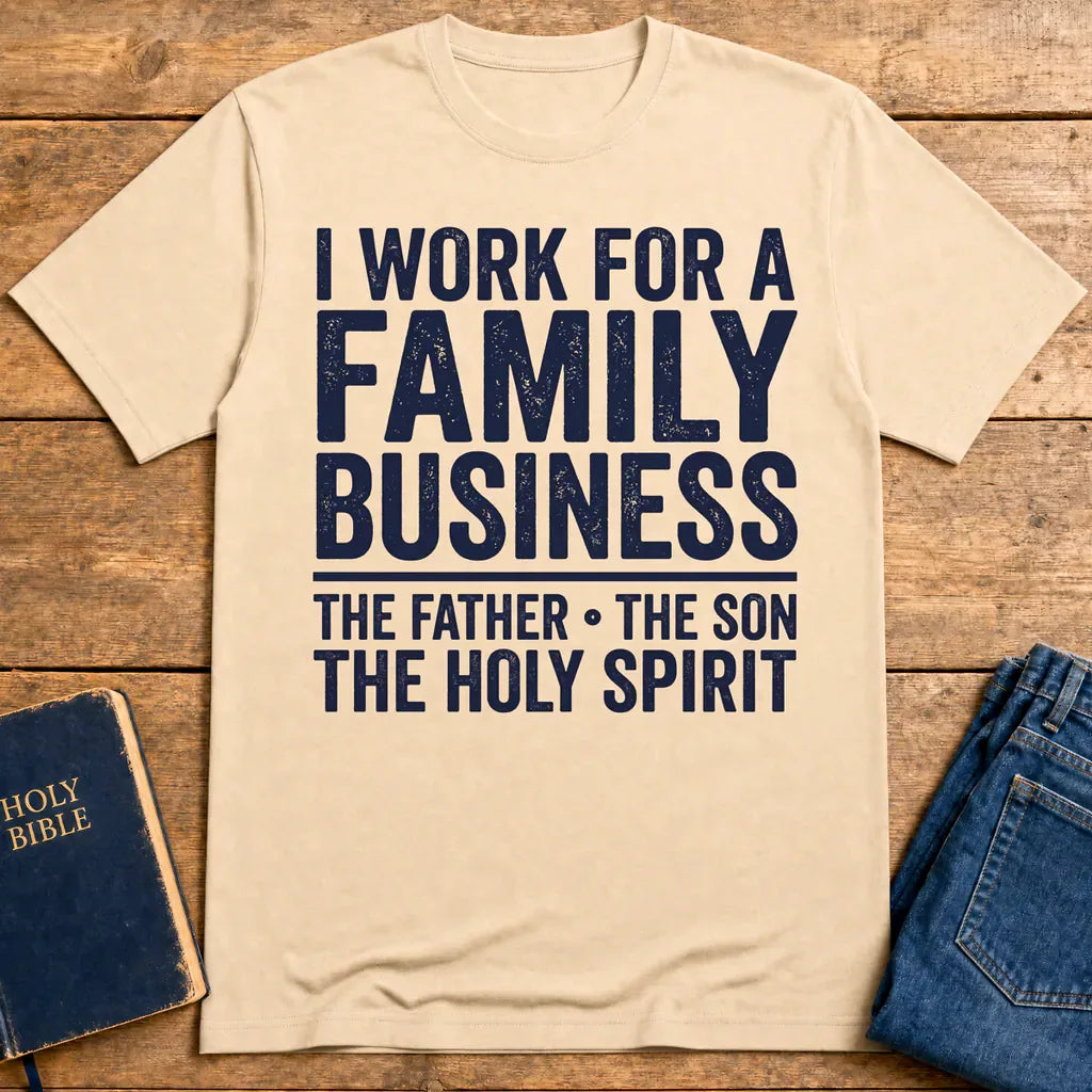 Family Business Trinity T-Shirt - Natural
