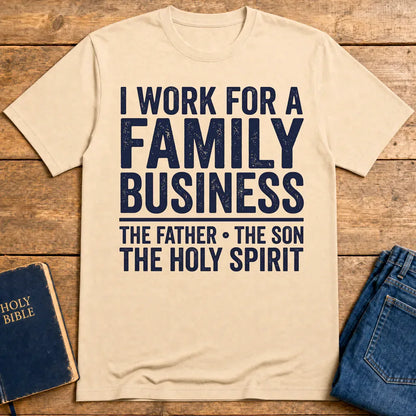 Family Business Trinity T-Shirt - Natural