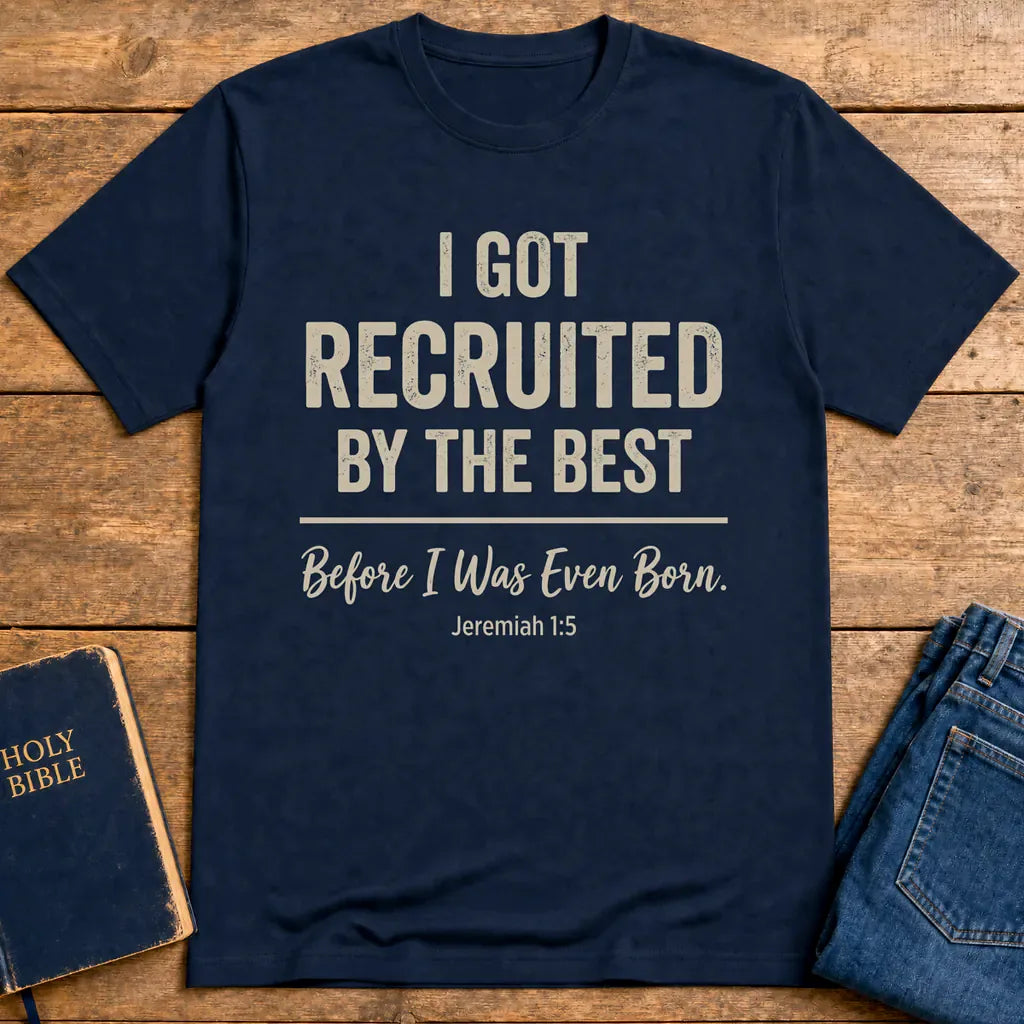 Recruited by the Best T-Shirt - Navy