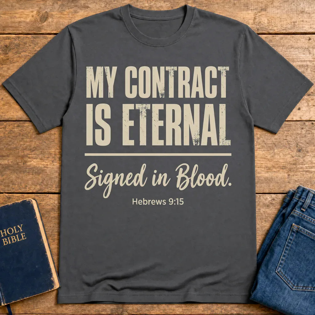 My Contract Is Eternal T-Shirt - Charcoal