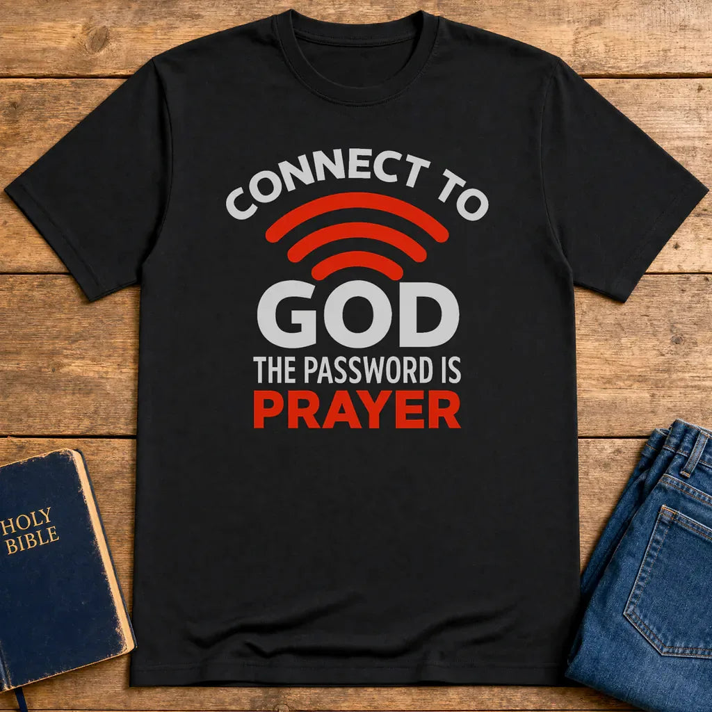 Connected Through Prayer T-Shirt - Black