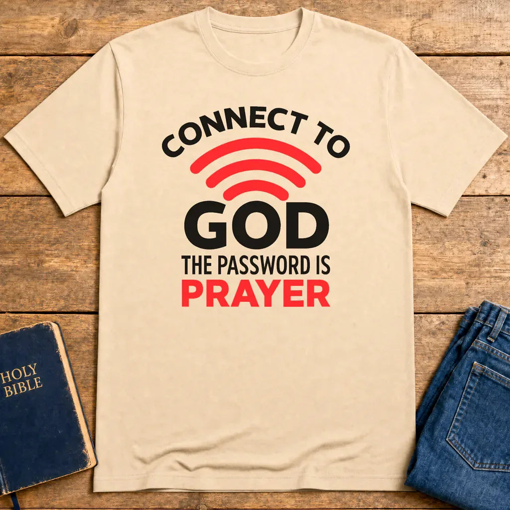 Connected Through Prayer T-Shirt - Natural