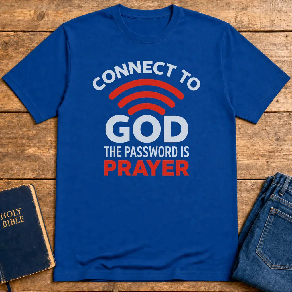 Connected Through Prayer T-Shirt - Royal