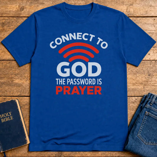 Connected Through Prayer T-Shirt - Royal