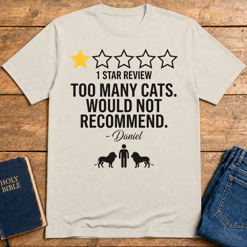 Too Many Cats One-Star Review T-Shirt - Ice Grey