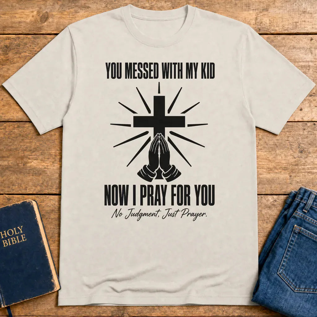 Power of Prayer T-Shirt - Ice Grey