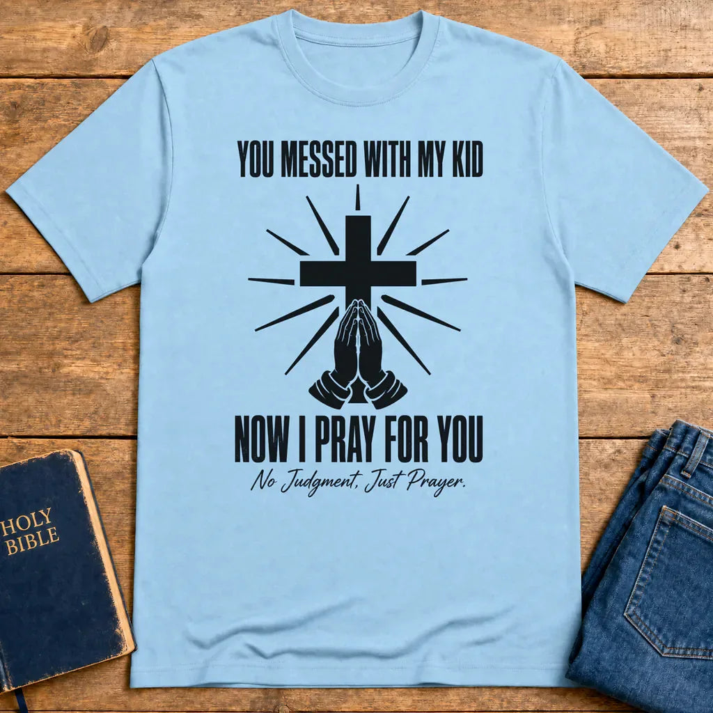 Power of Prayer T-Shirt - Light Blue